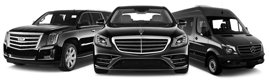 Чёрные автомобили премиум-класса для транспортировки усопших